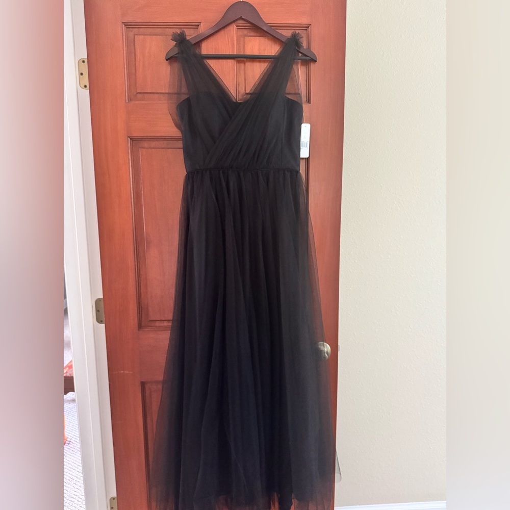 Donna Morgan Black Tulle Dress